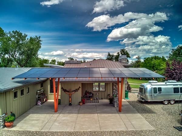 Solar Panel on Residential Carport